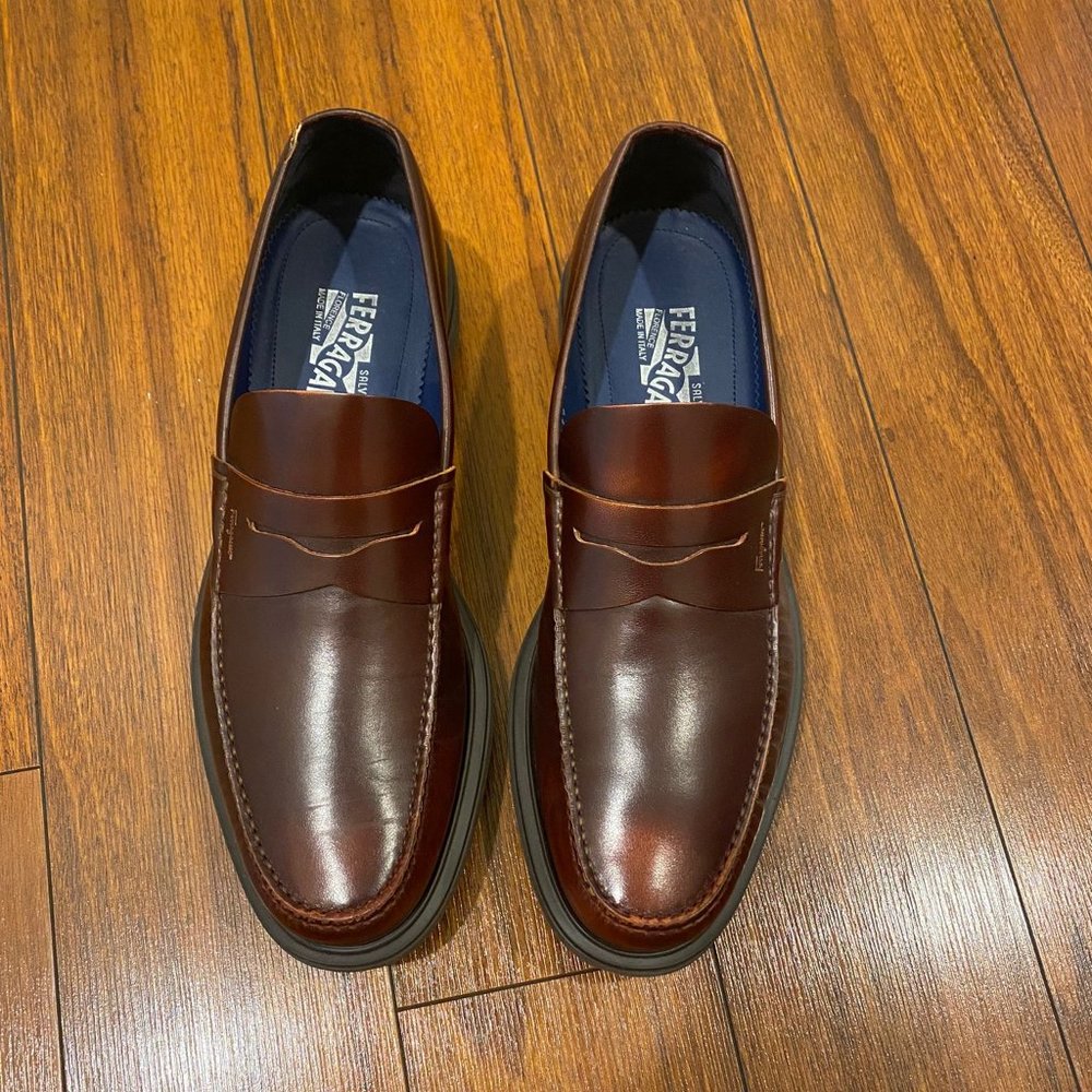 Salvatore Ferragamo Men Loafers - NWOT - Size 12 D - Picture 5 of 9